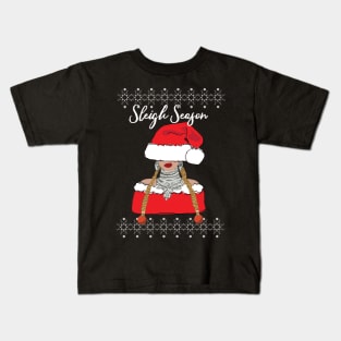 Sleigh Season Christmas Kids T-Shirt